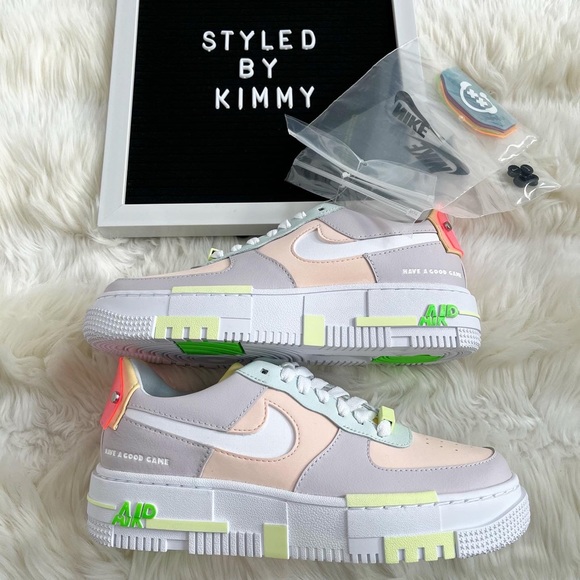 NIKE Air Force 1 Pixel Sneakers Shoes Shoe New Pastels - Picture 6 of 9